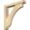 Ekena Millwork Imperial Block Rough Sawn Bracket w/ Offset Brace, Douglas Fir, 4"W x 22"D x 22"H BKT0402X22X22IMP05RDF - alternate 1